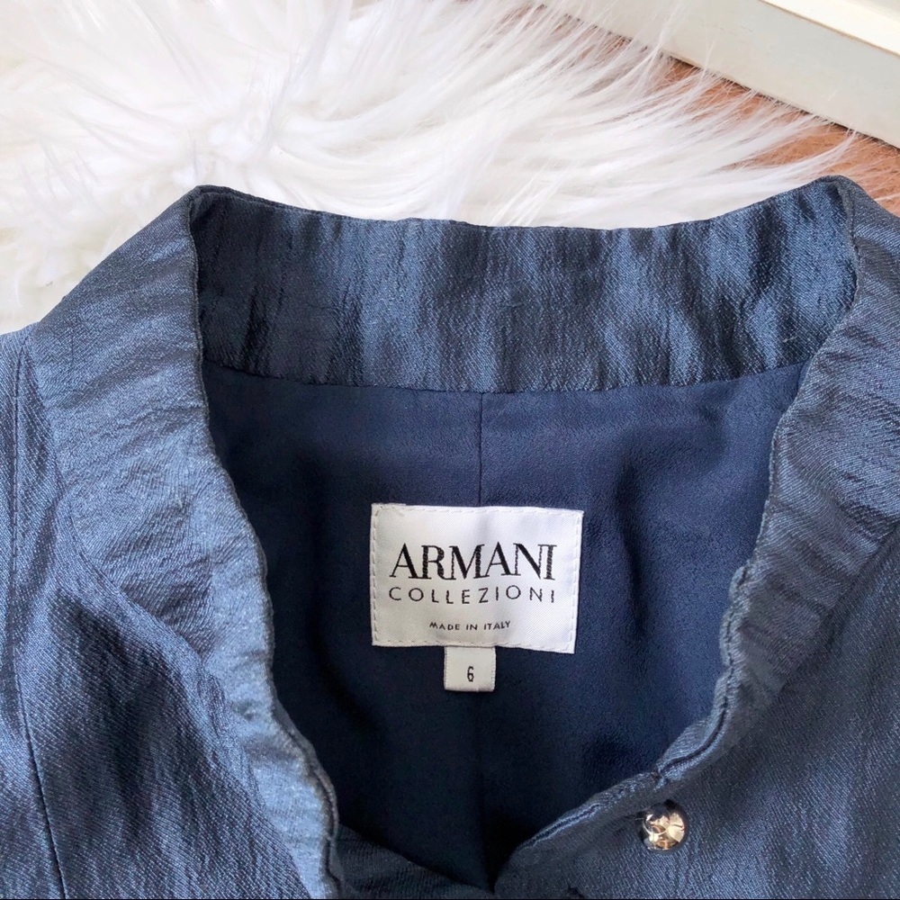 Armani Collezioni Metallic Silk Jacket - Picture 3 of 8